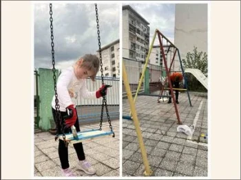 Заменети и офарбани лулашките на терасата 29-04-2025 - слика 1