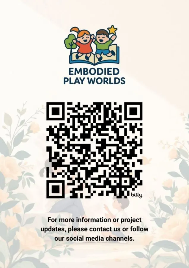 QR код на Еразмус+ проектот Embodied Play Worlds 11 06 2026 QR код на Еразмус+ проектот Embodied Play Worlds 11 06 2026